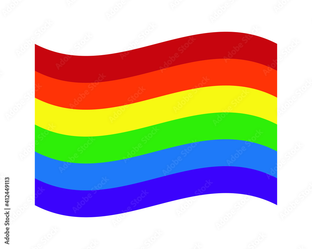 Obraz premium Rainbow flag stripe pattern. Vector illustration image. 