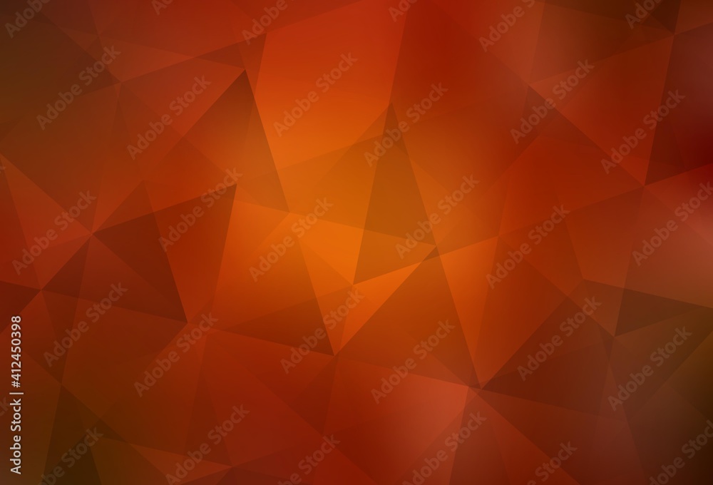 Dark Red, Yellow vector abstract mosaic backdrop. Dark Red, Yellow vector abstract mosaic backdrop.