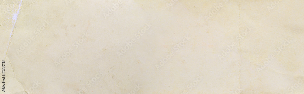 Obraz premium Panorama texture of the old cream paper box.