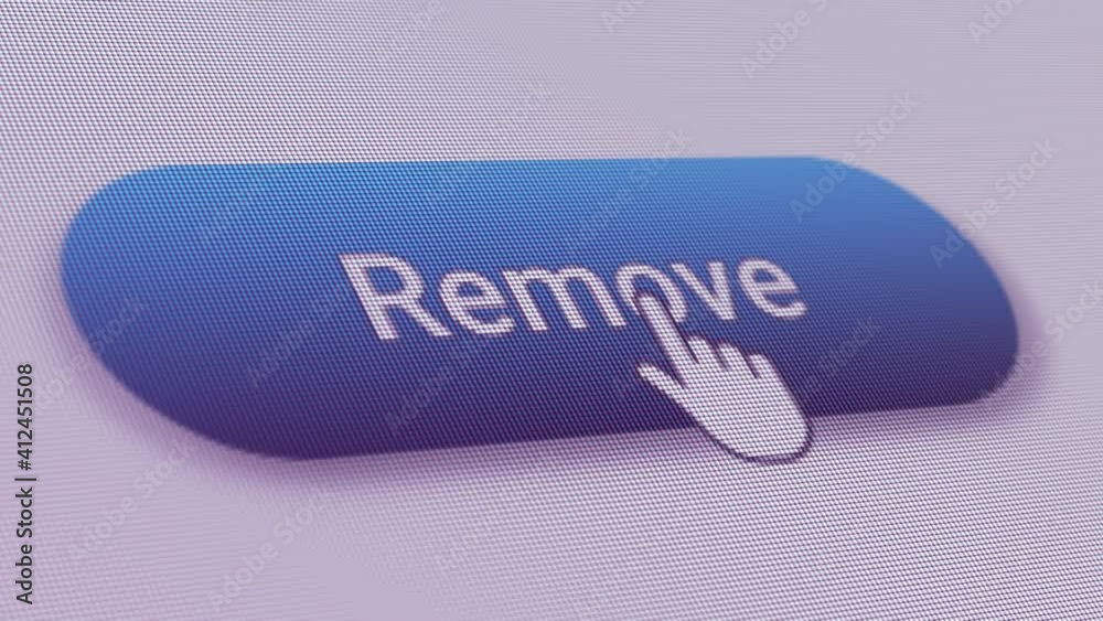 Remove Button Click Extreme Close Up A command button on a computer ...