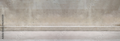 Panorama walkways and cement walls background for design in your work.