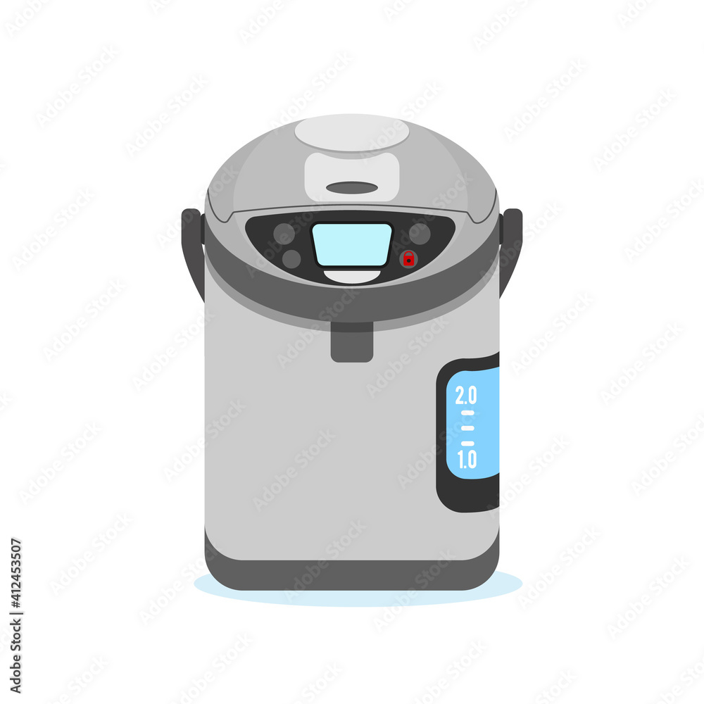 Electric water boiler or thermo pot in vector Electric water boiler or thermo pot in vector