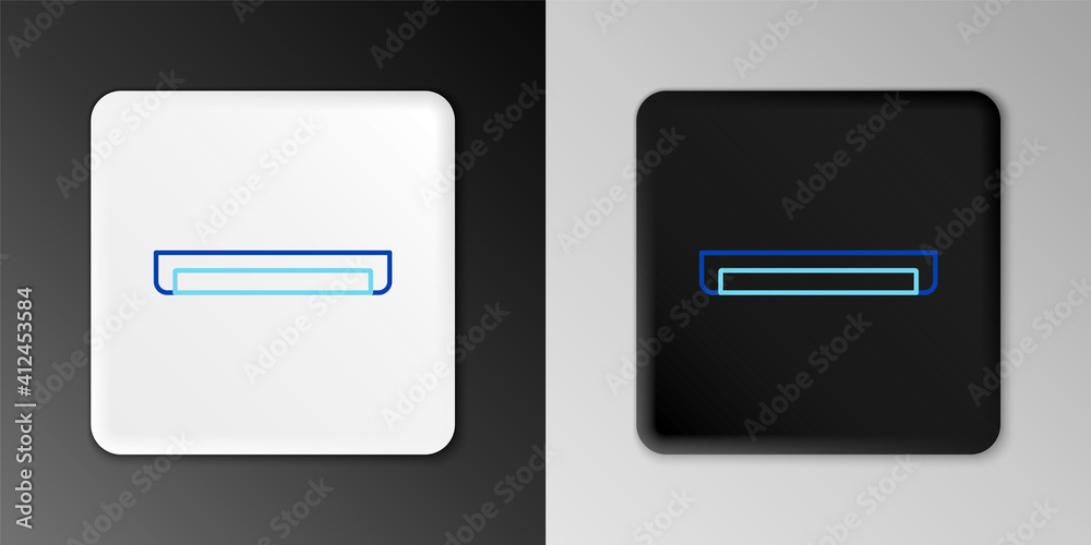 Line Long luminescence fluorescent energy saving lamp icon isolated on grey background. Colorful outline concept. Vector. Line Long luminescence fluorescent energy saving lamp icon isolated on grey background. Colorful outline concept. Vector.