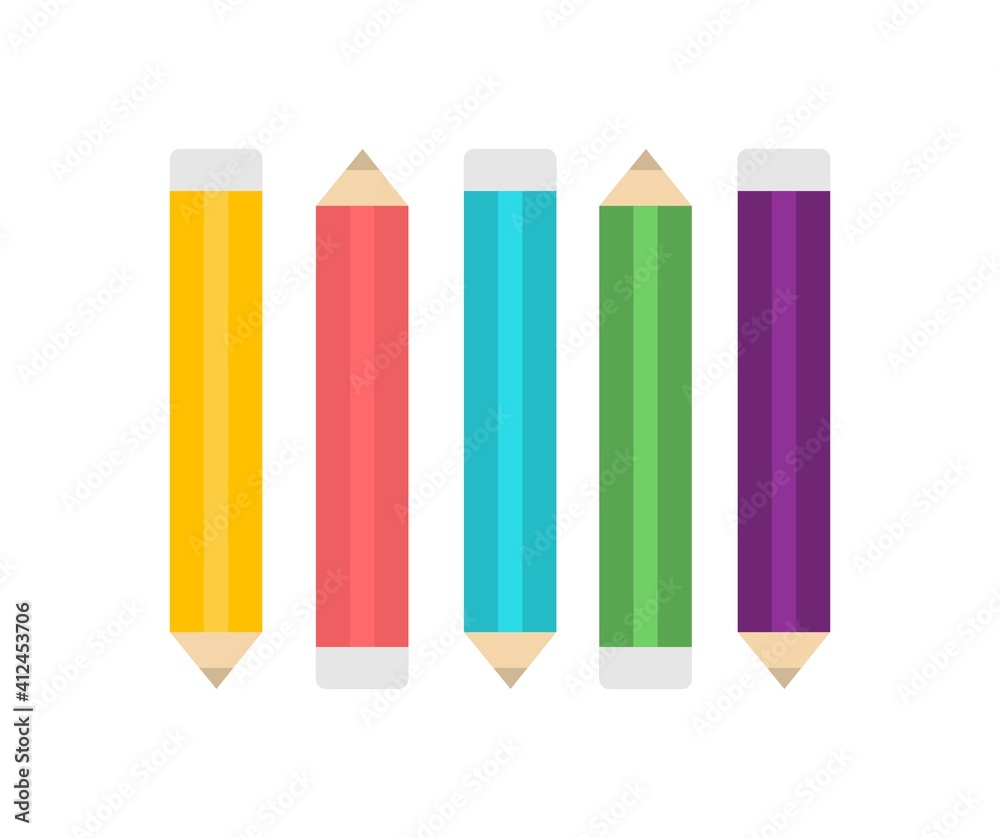 design about pencil icon set illustration design about pencil icon set illustration