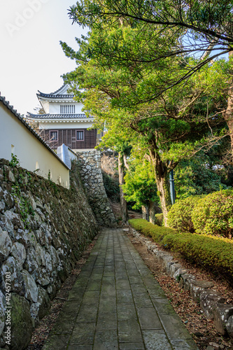 平戸城 櫓と城壁 長崎県平戸市 Hirado Castle Scaffold and Wall Nagasaki-ken Hirado city
