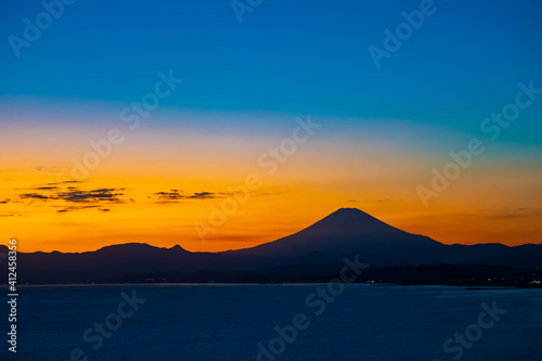 Japan. The sunset in Kawagu...