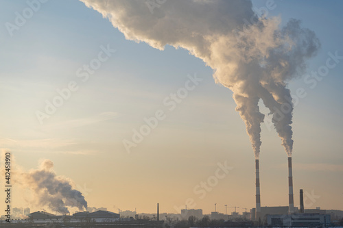 Environmental pollution. Global warming. Climate change. © rrudenkois