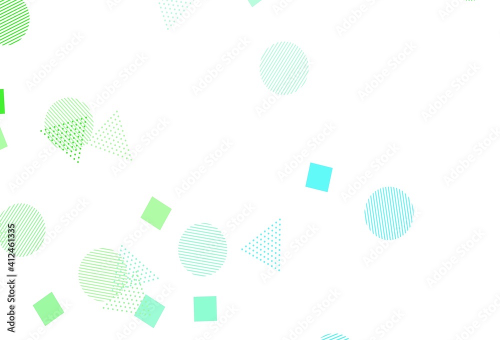 Light Green vector texture with poly style with circles, cubes.