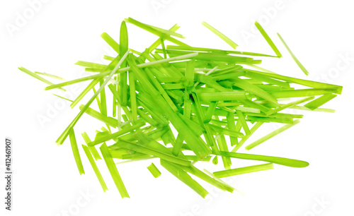 Green grass isolated on white background