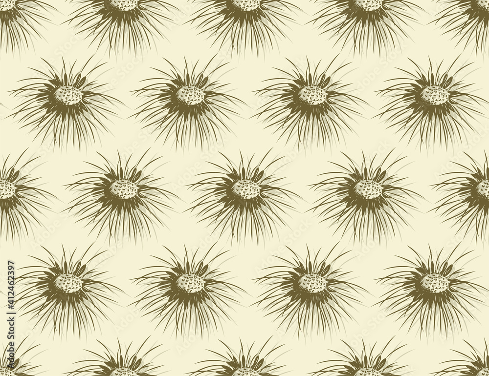 Seamless yellow background with field dandelion. Seamless yellow background with field dandelion.