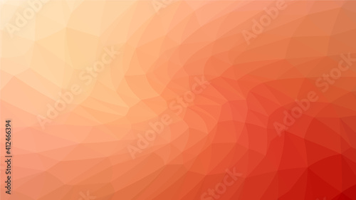 Orange polygon pattern. Low poly design

