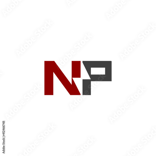 np electric initial logo design vector icon