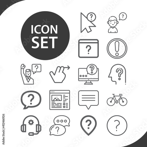 Simple set of correctly related lineal icons.