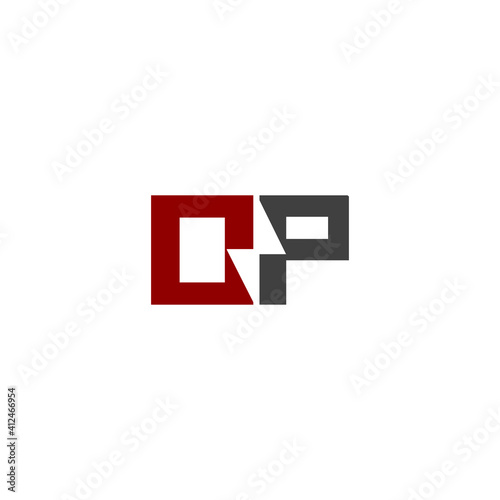 op electric logo design vector icon symbol