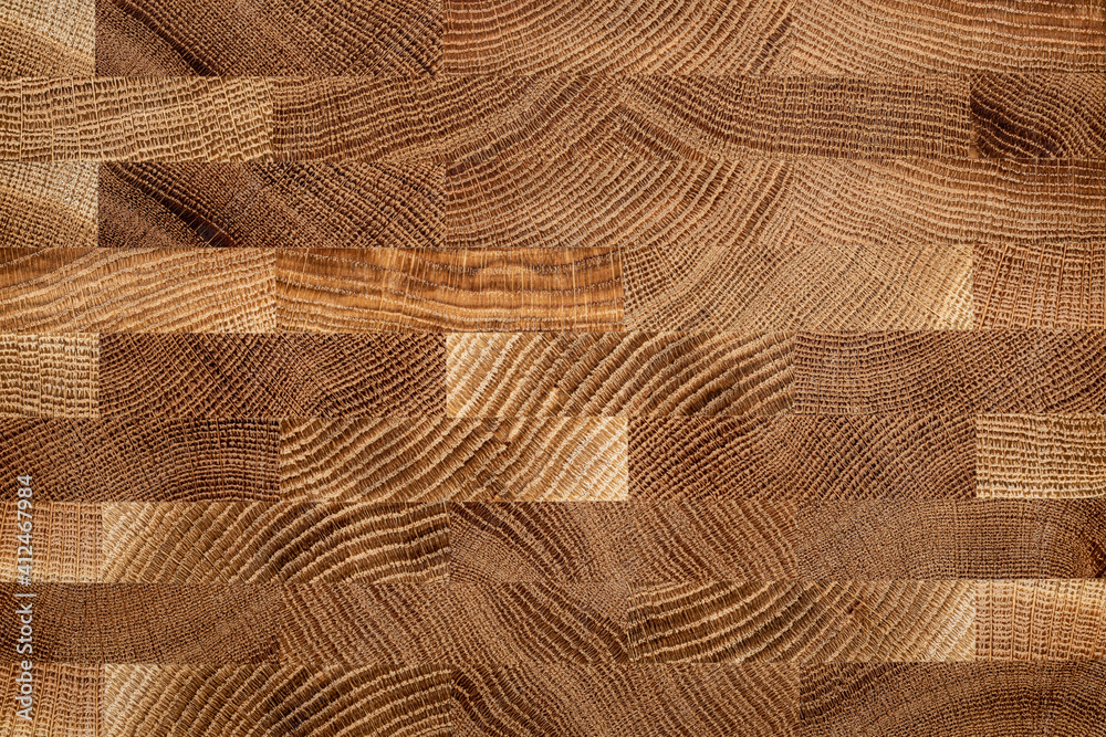 Obraz premium Mosaic texture of oak planks. Oak wood plank natural texture background.