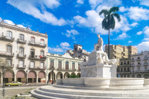 Fuente de la India in Havana, Cuba. Built by  Giuseppe Gaggini in 1837,  Havana, Cuba photo