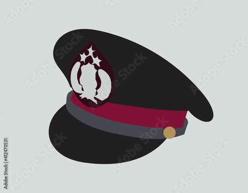 Illustration of Indonesian Police Pet Hat