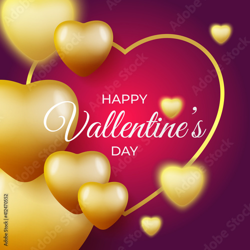 Valentines Day vector illustration. Happy Valentines Day Background vector