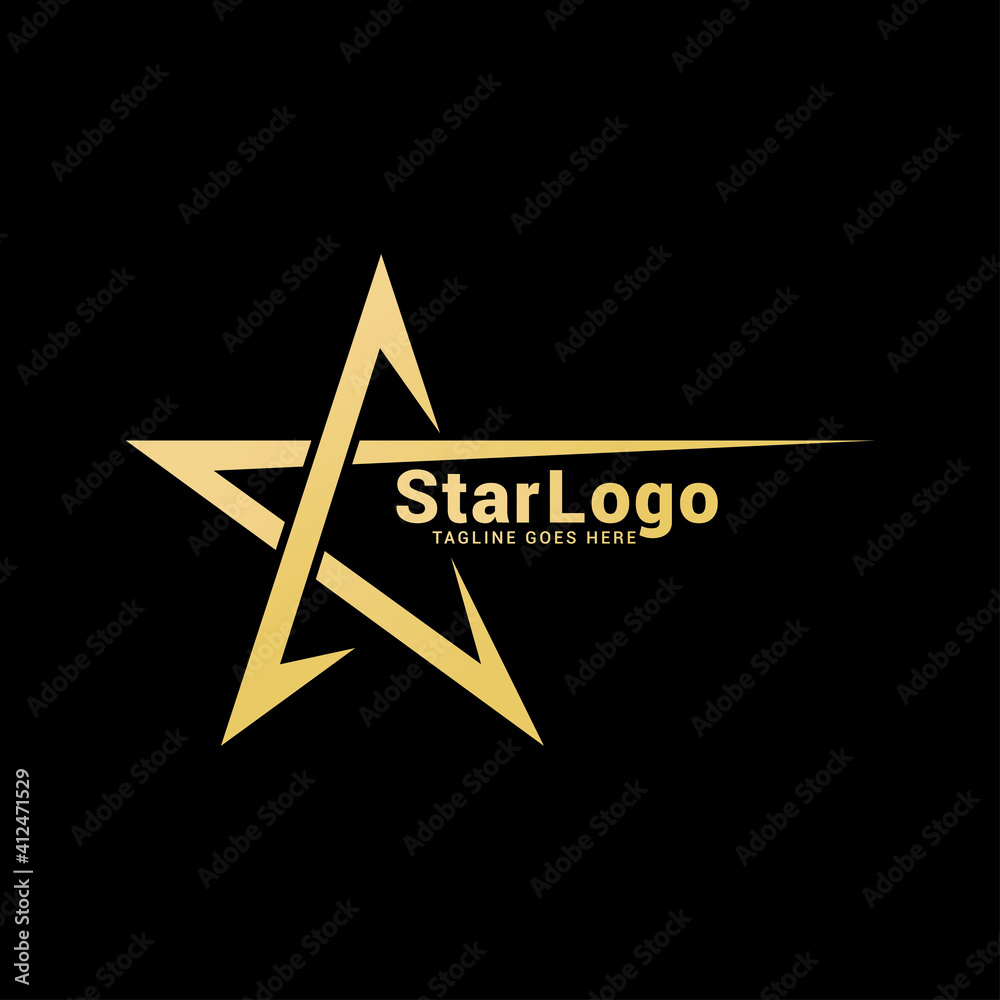Star logo icon vector template. Star logo icon vector template.