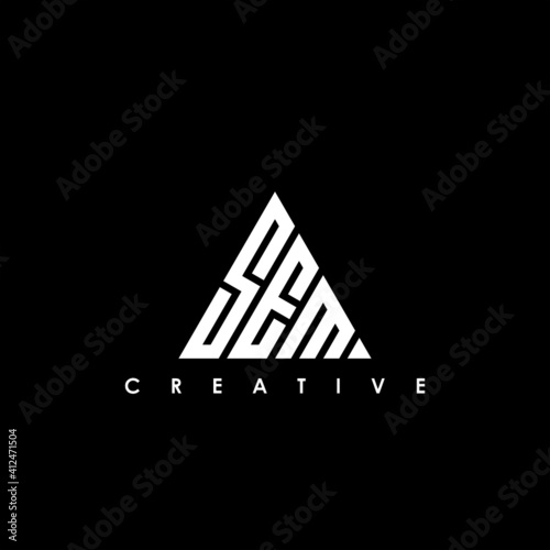 SEM Letter Initial Logo Design Template Vector Illustration