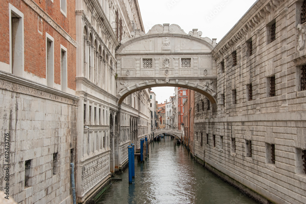 The Bridge of Sighs, city of Venice, Italy, Europe