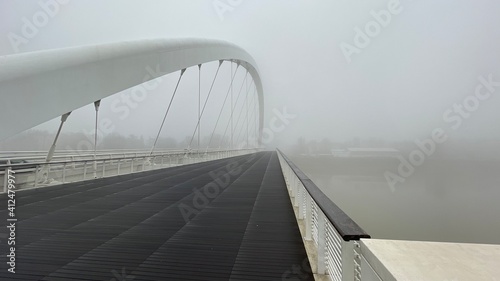 Ponte Maier Alessandria nella nebbia photo