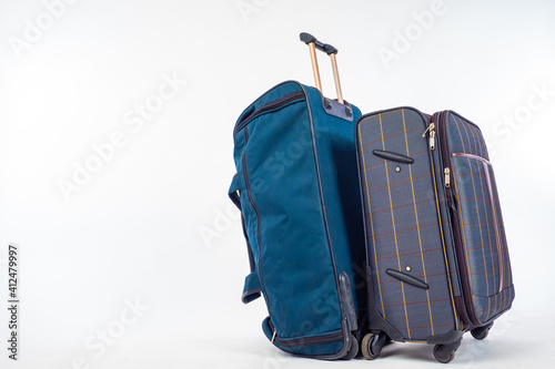 Suitcases. Bags on casters ...