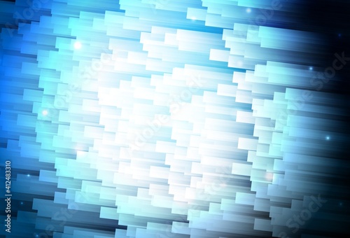 Dark BLUE vector background with straight lines.