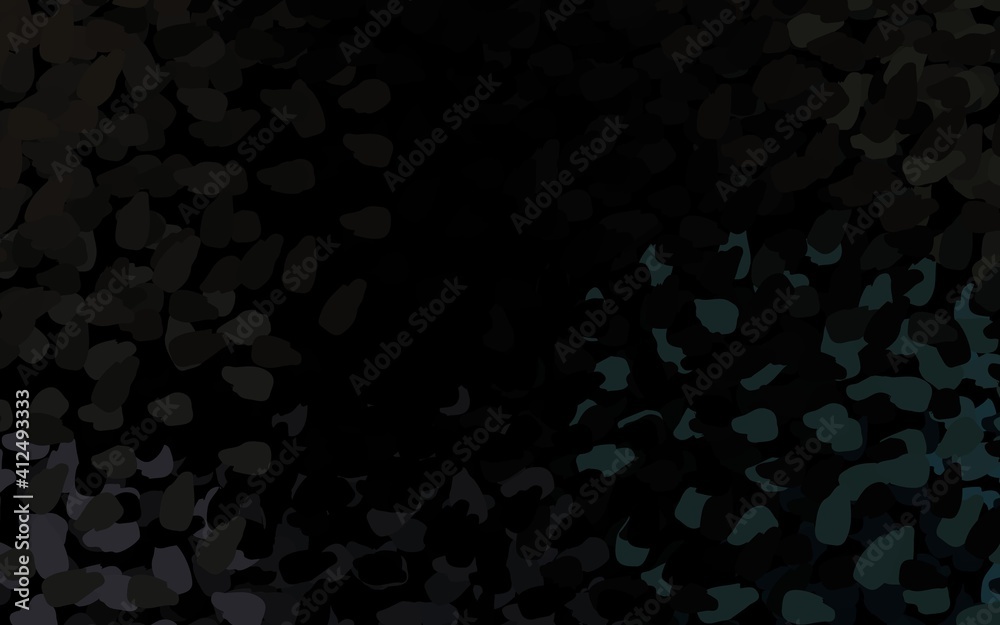 Dark Gray vector texture with abstract forms. Dark Gray vector texture with abstract forms.