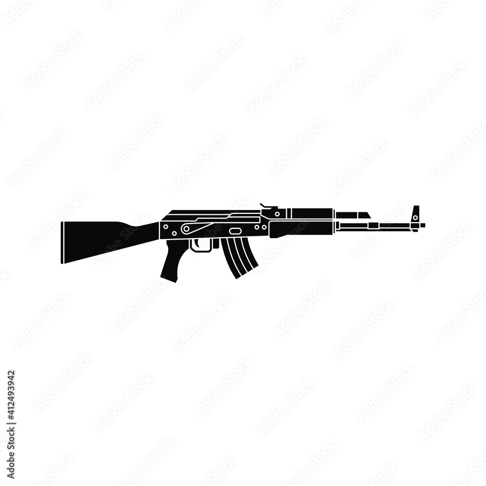 Gun icon. Weapon sign. Vector illustration