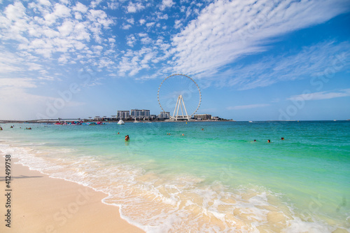 Photography DUBAI, UAE - December, 2020: JBR or Jumeirah Beach Residence is a waterfront com