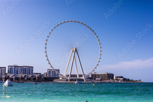 DUBAI, UAE - December, 2020: JBR or Jumeirah Beach Residence is a waterfront community located in Dubai Marina in UAE © dianagrytsku