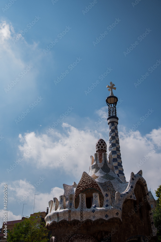 Park Guell by Anton Gaudi in Barcelona Spain 
