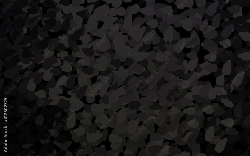 Dark Gray vector texture with abstract forms. Dark Gray vector texture with abstract forms.