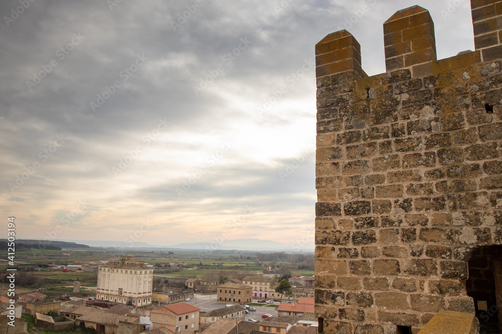 castle on a mountain