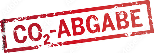 roter Stempel CO2-Abgabe