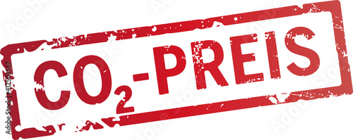 roter Stempel CO2-Preis