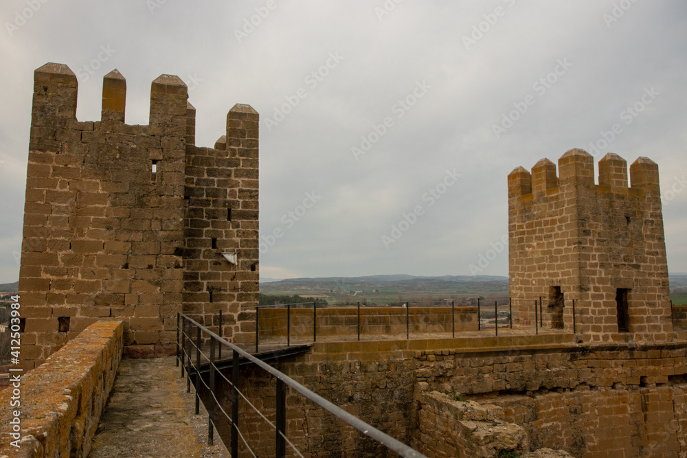 castle on a mountain