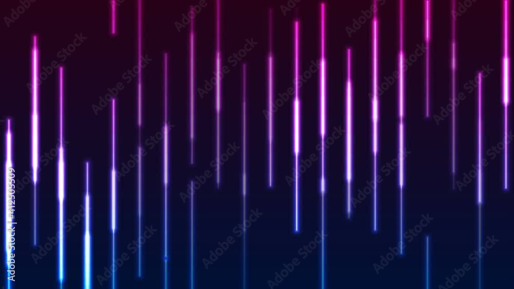 Glowing blue purple neon laser lines abstract motion background ...