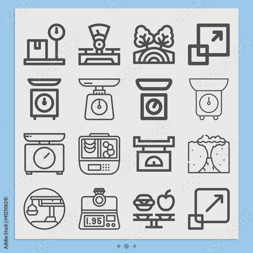 Simple set of earthquake related lineal icons.