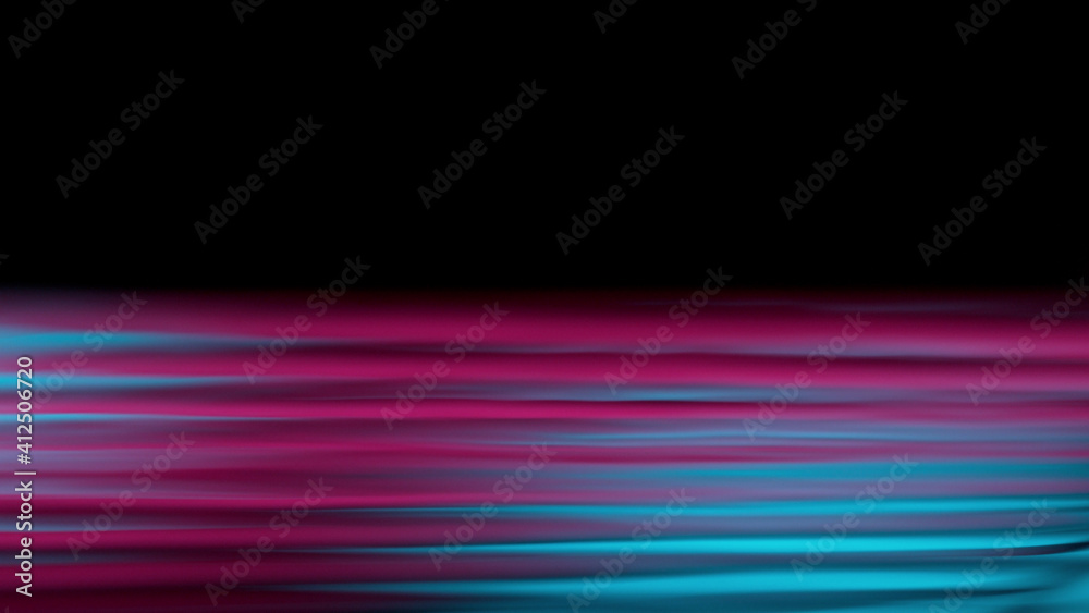 Rippling water surface in neon blue-pink colors