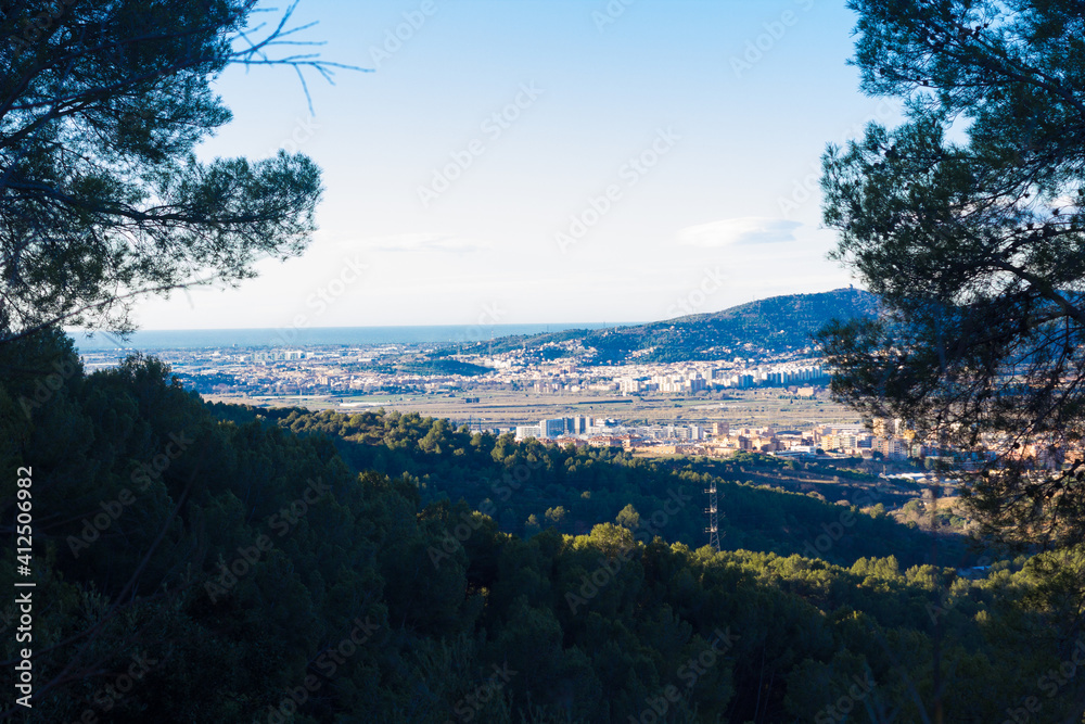 View of the Baix Llobregat region near Barcelona