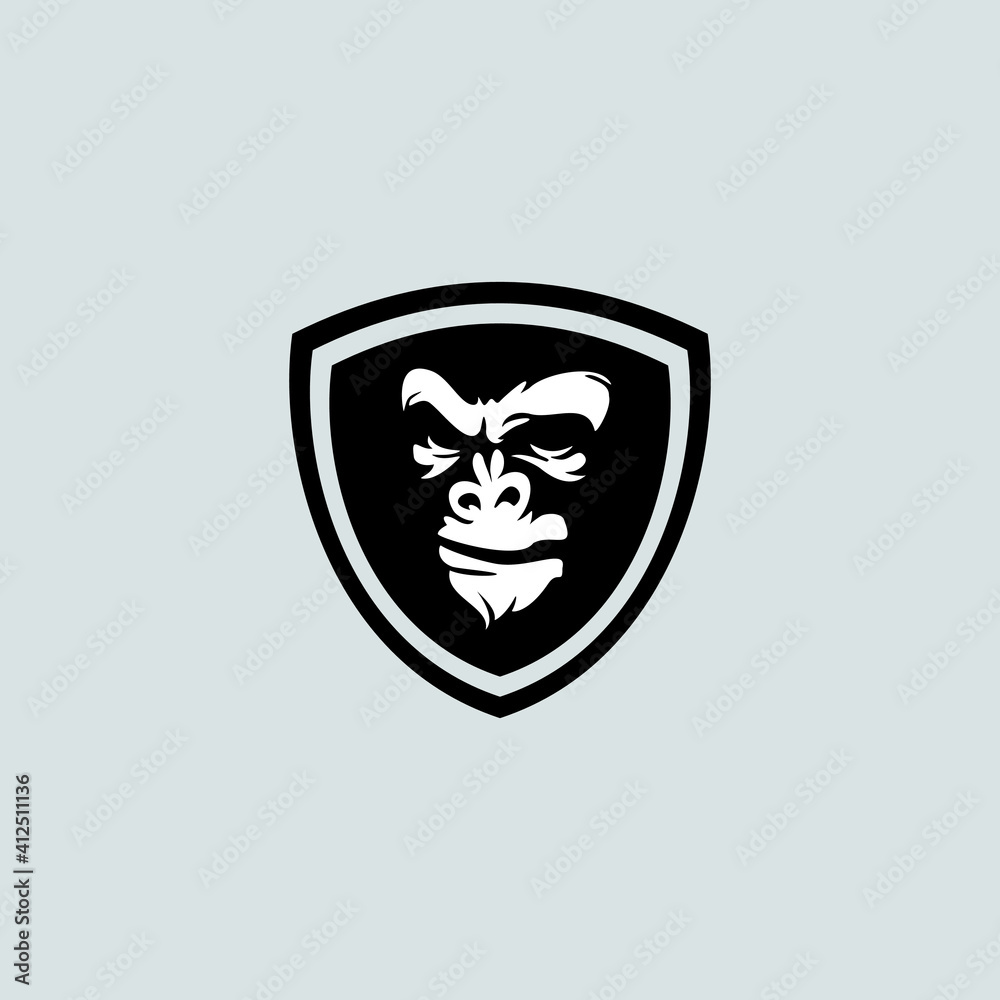 angry gorilla head logo template vector.
Monkey face logo template vector. Ape logo template angry gorilla head logo template vector.
Monkey face logo template vector. Ape logo template