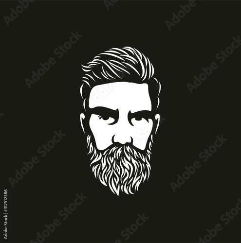 Beard Care Grooming Kit Logo; Vintage, simple and unique beard 
care product logo. Conveys country, hillbilly, cowboy, masculine, 
top quality and professional brand.