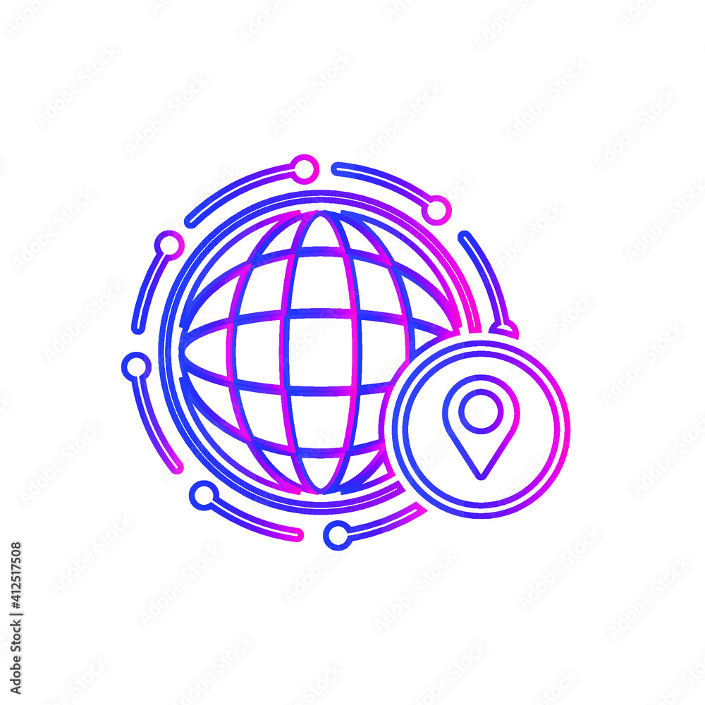 Location icon. Map, home, office location icon. Travel tracking, road map, shop location icon in vector illustration, two color, circle background, black shape. Location icon. Map, home, office location icon. Travel tracking, road map, shop location icon in vector illustration, two color, circle background, black shape.