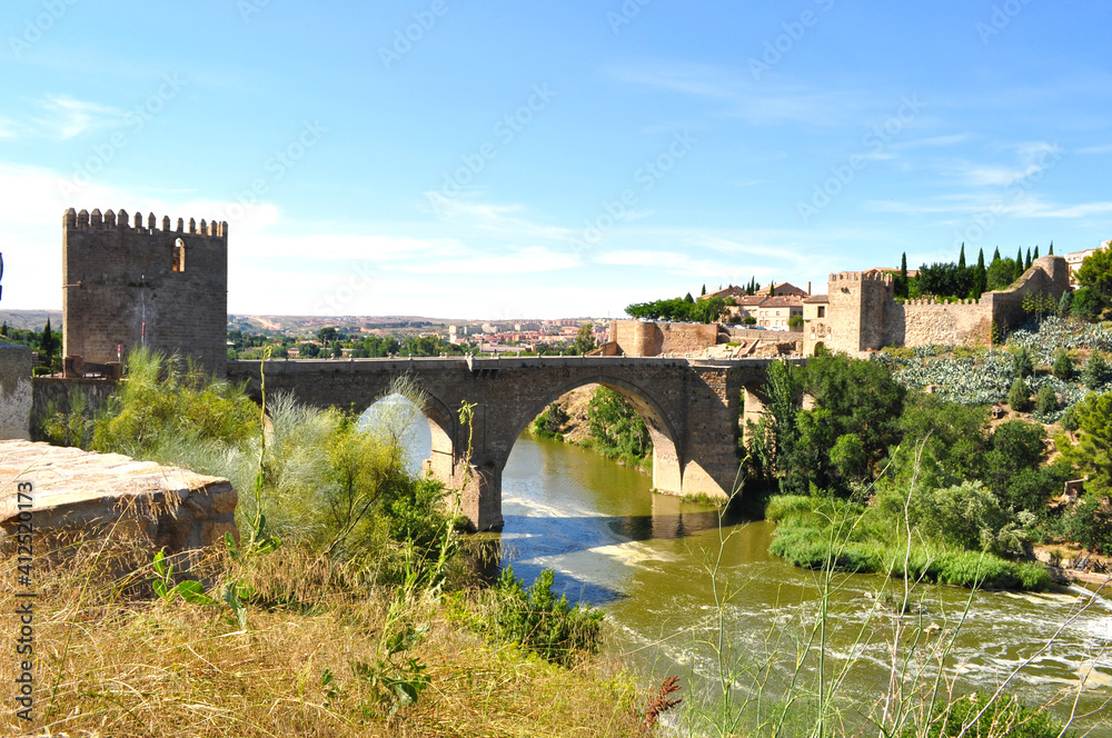 The bridge over the Tagus river, Toledo, Spain