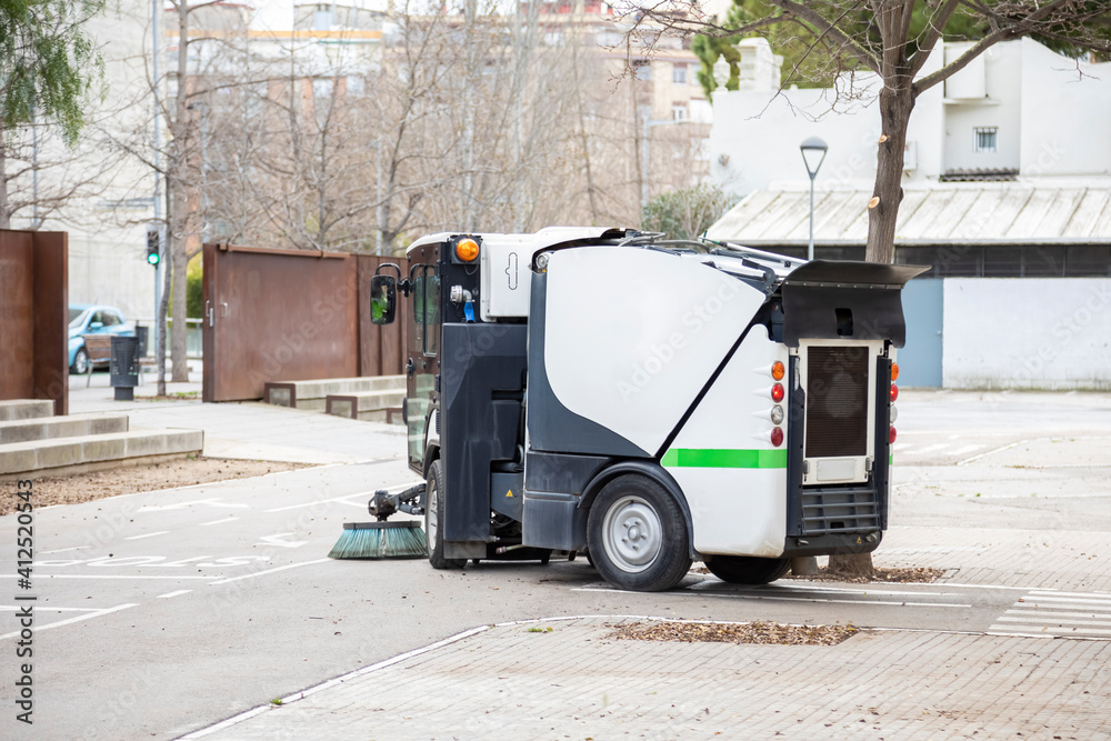 Naklejka premium Municipal cleaning vehicle.