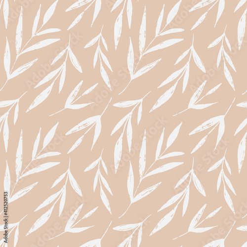 Branches seamless pattern. Modern, simple