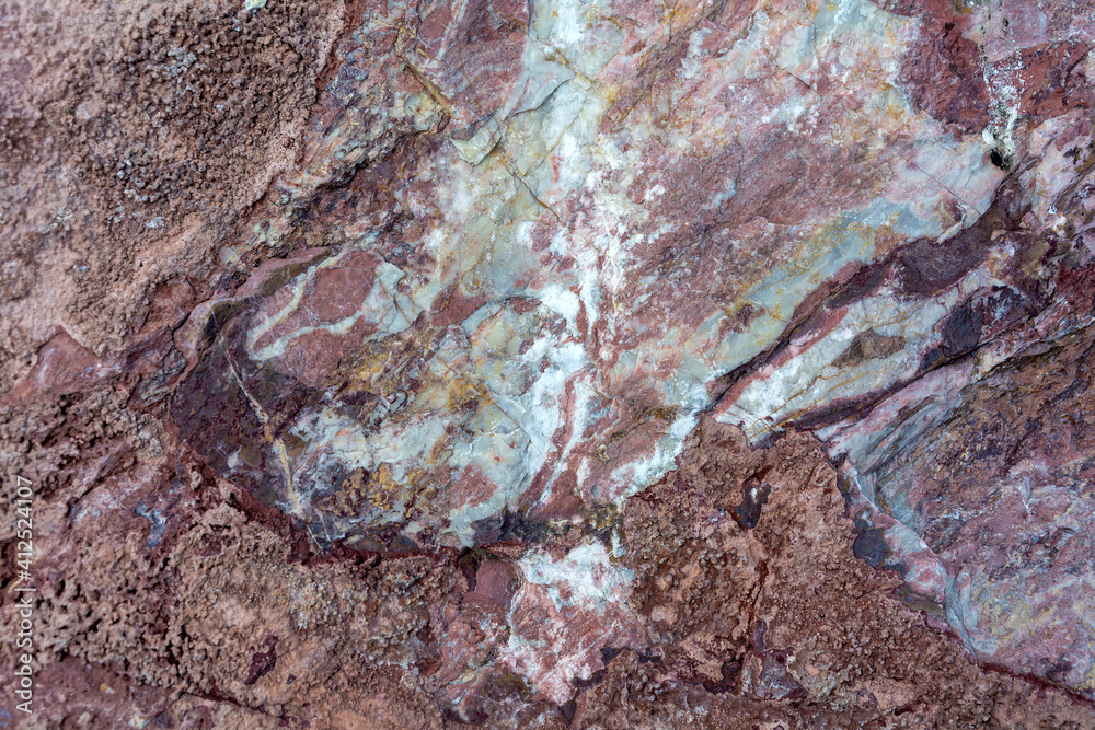 Stone texture during the development of an old marble quarry near the village of Artyshta Stone texture during the development of an old marble quarry near the village of Artyshta