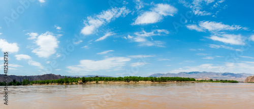 The Yellow River, Gansu Province, China photo